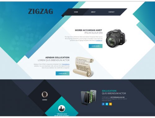 Thème ZigZag: Prix Site Web à 350 euros