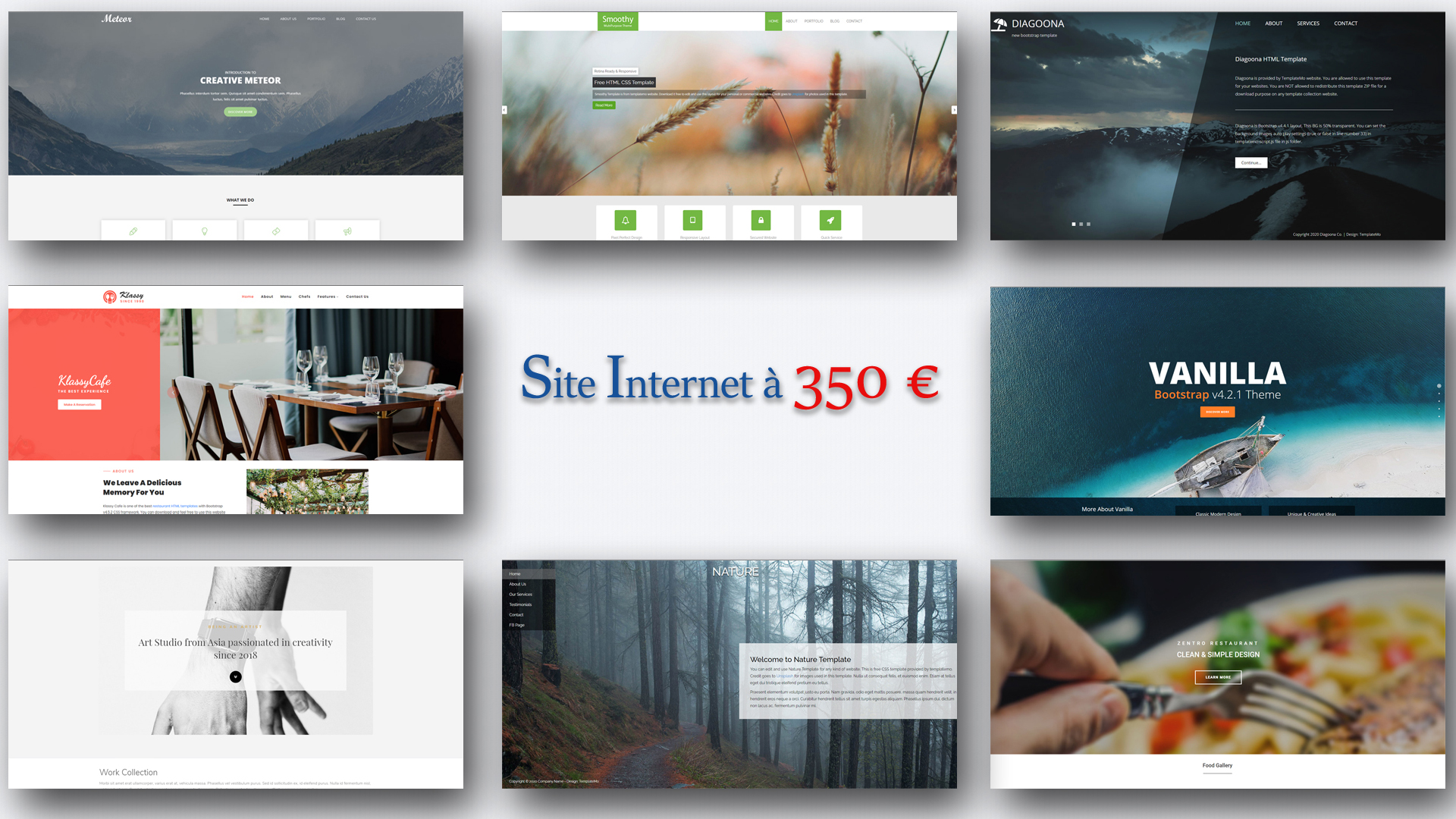 Site internet a 350 euro