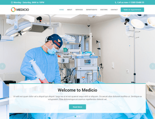 Thème Medicio: Prix Site Web à 500 euros