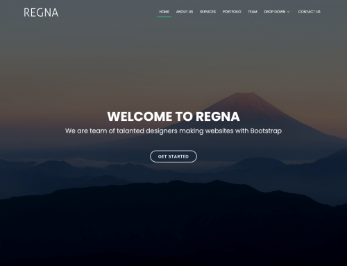 Thème Regna: Prix Site Web à 500 euros